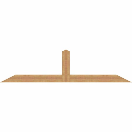 Ekena Millwork Portland Smooth Timber Gable Bracket, Western Red Cedar, 96"W x 24"H x 5 1/2"D x 5 1/2"F, 6/12 Pitch GBW096X24X0606POR00SWR